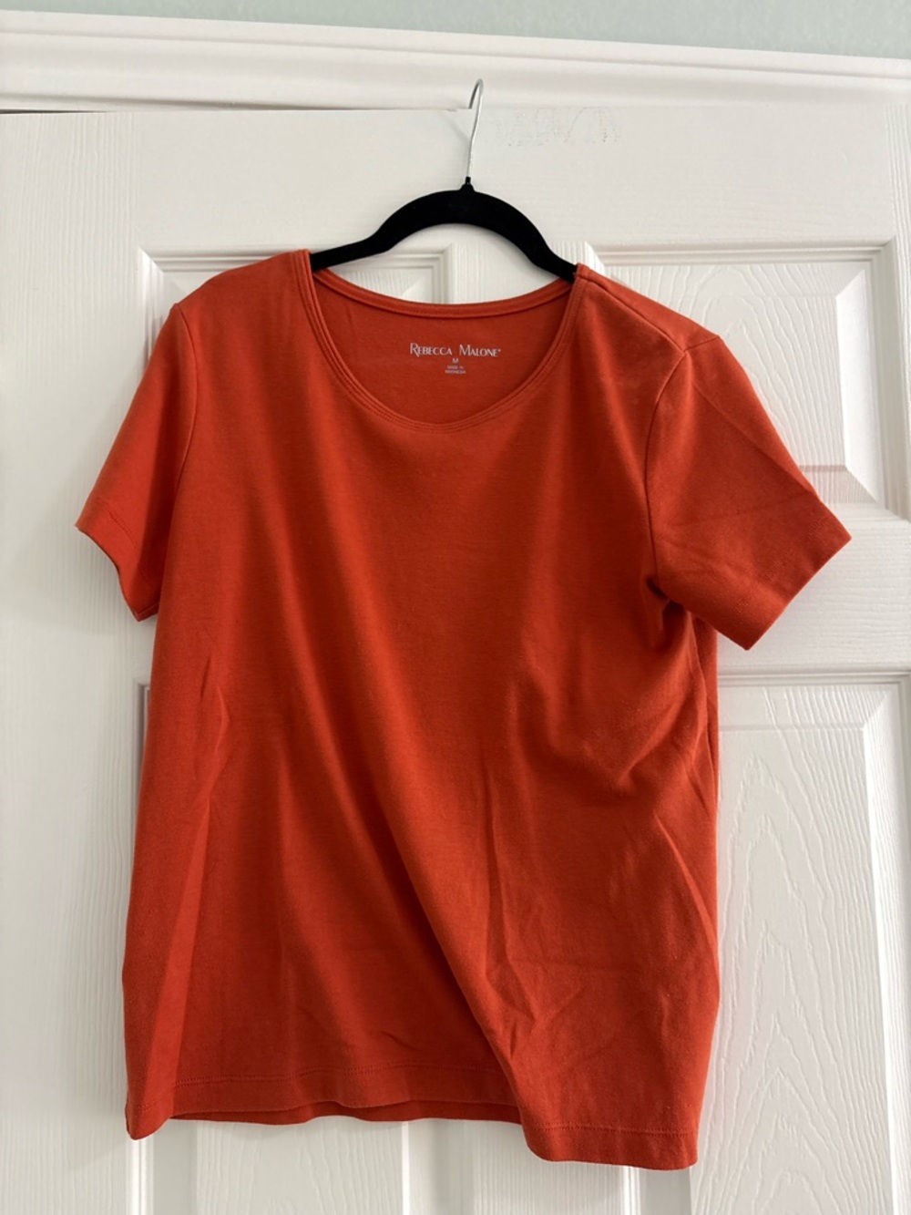 Rebecca Malone Short Sleeve Crew Neck Tee - Rust